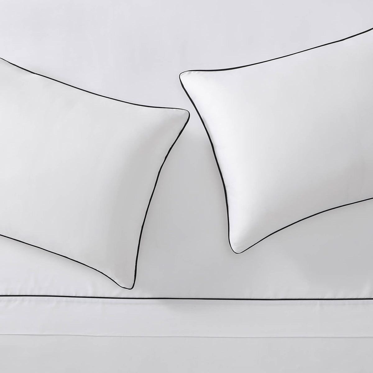 Bamboo Viscose Luxe Sham Set with Piping