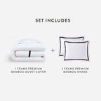 Bamboo Viscose Frame Duvet Bundle | Last Chance