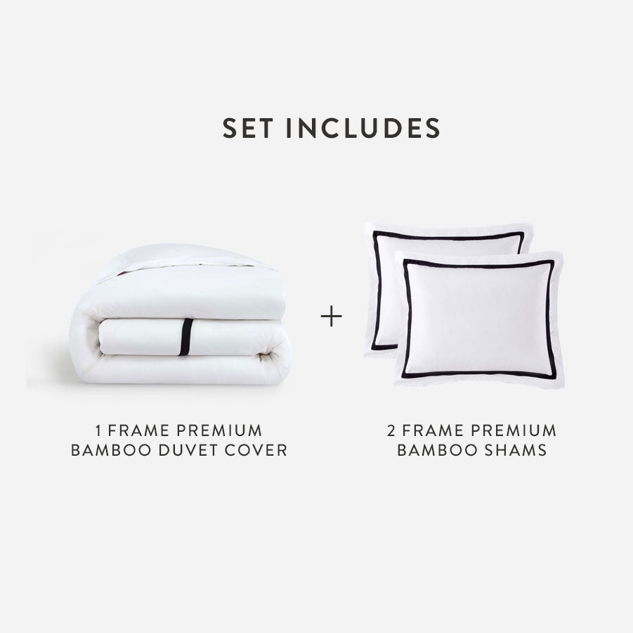 Bamboo Viscose Frame Duvet Bundle | Last Chance