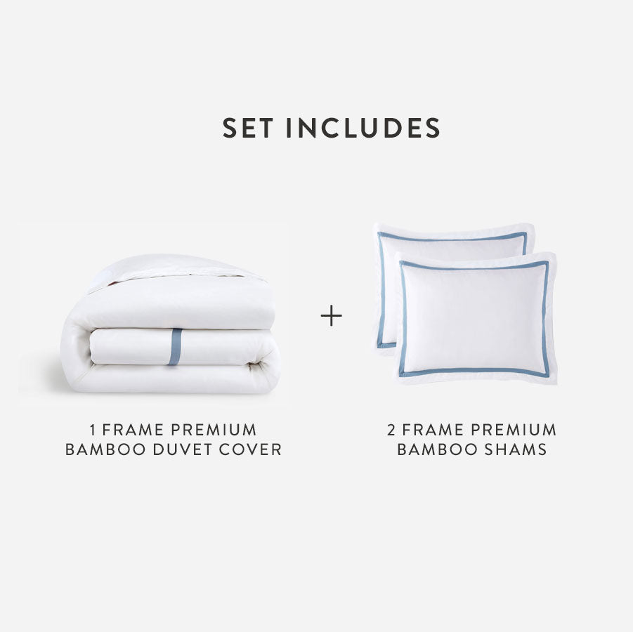 Bamboo Viscose Frame Duvet Bundle | Last Chance