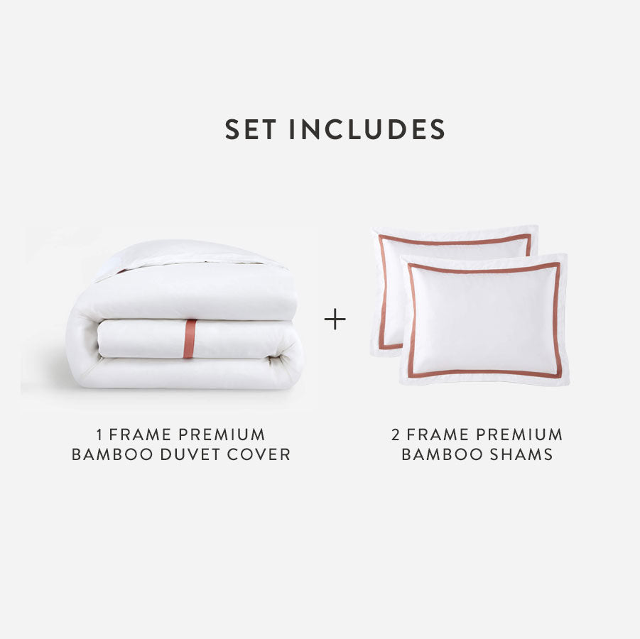 Bamboo Viscose Frame Duvet Bundle | Last Chance