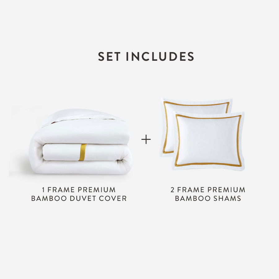 Bamboo Viscose Frame Duvet Bundle | Last Chance