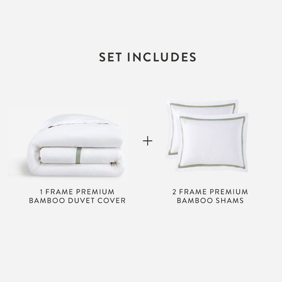 Bamboo Viscose Frame Duvet Bundle | Last Chance