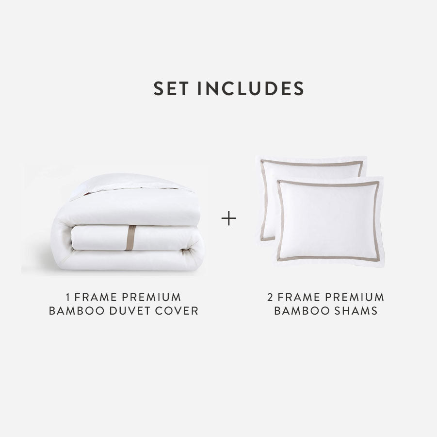 Bamboo Viscose Frame Duvet Bundle | Last Chance