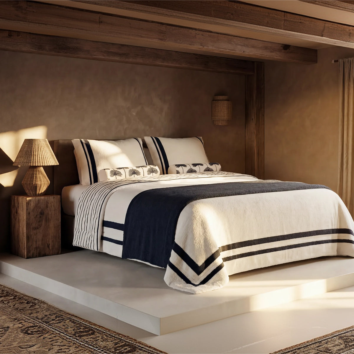 Amarena Snug Striped Comforter Bundle
