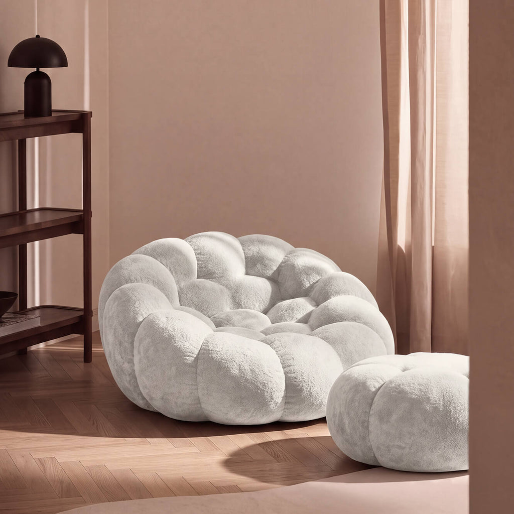 Ciel Chair + Ottoman Set