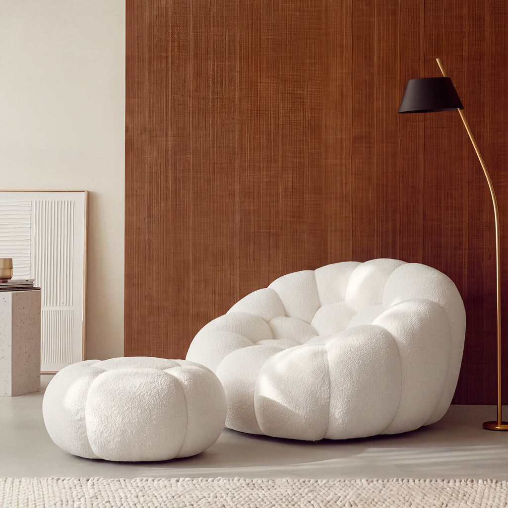 Ciel Chair + Ottoman Set