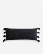 Braided Pom Pom Lumbar Pillow